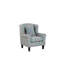 Kristin Upholstered Wingback Chair with Footstool