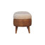 Banc de rangement en bois avec plateau rabattable