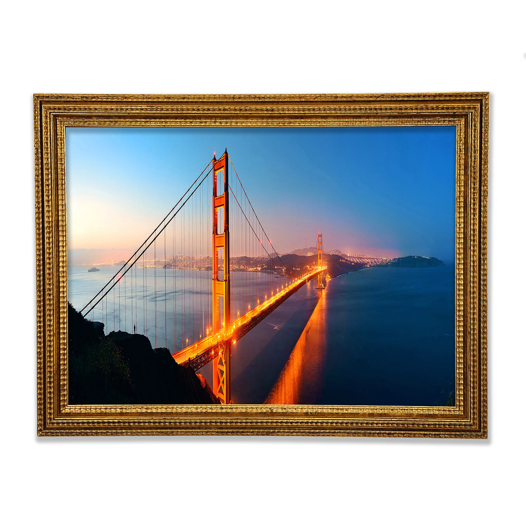 Reflektionen der Golden Gate Bridge - Druck