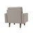 Statura 32" Mid-Century Square Arm Accent Chair, Sofa Chair, Beige-1025096269