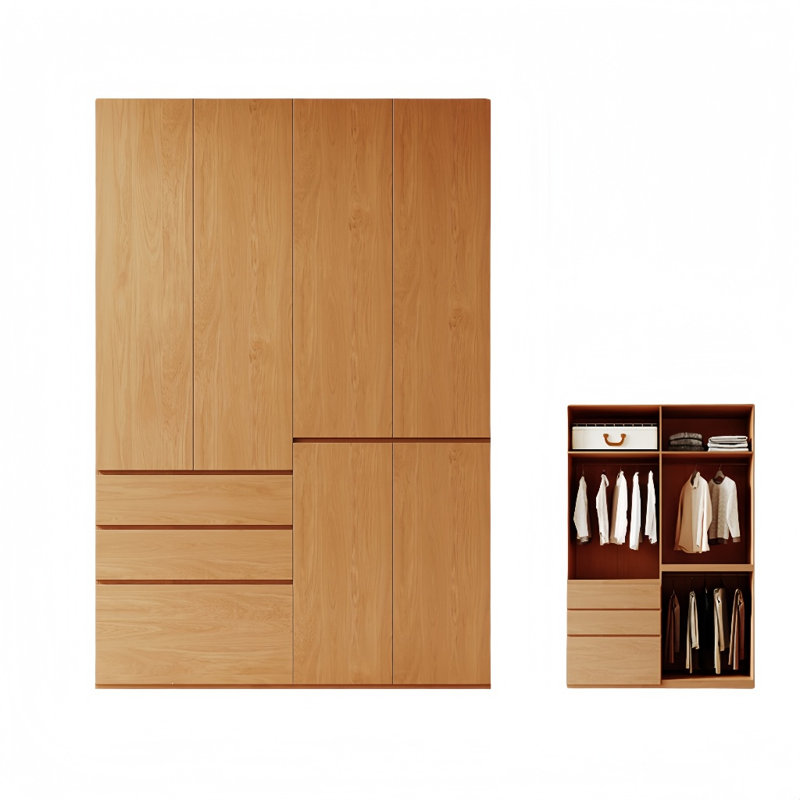 Garde-robe simple de couleur unie, H 78,74 po x l 66,93 po x P 23,62 po