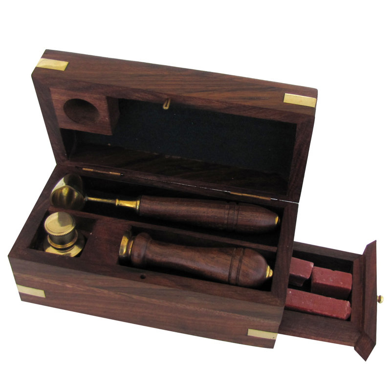 Ensemble de boîtes en bois 3 pièces Blevens
