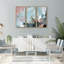 Oliver Gal Dreaming in Colors Triptych Abstract - Heavy Gel Top Coat Framed Canvas Art-1264111299