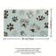 Ensemble de 3 tapis de salle de bain bleu clair