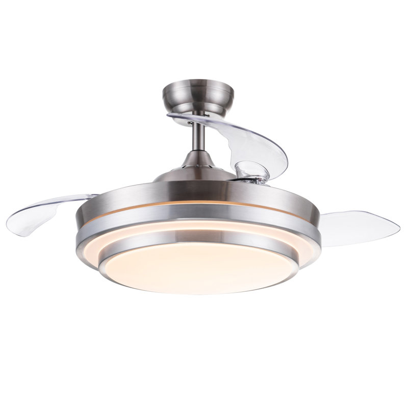 42 In. Retractable Ceiling Fan With Remote Control