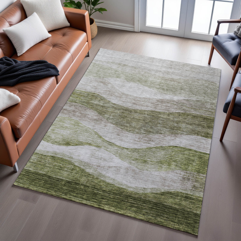 Tapis tourbillon Krause AMF1141 lavable à la machine de qualité supérieure, Rectangle 9 pi x 12 pi