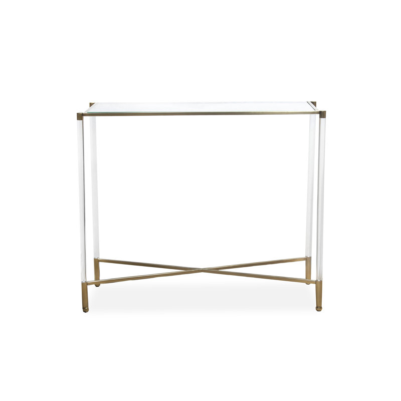 Console de 36 po avec plateau en verre Lakhwinder