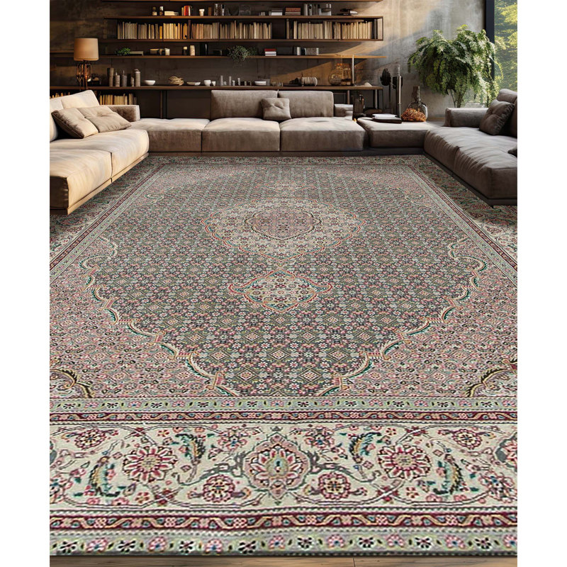 Shah Wool Floral Area Rug, Rectangle 7'9" x 9'9"