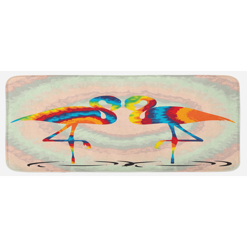 Tapis de cuisine flamant rose