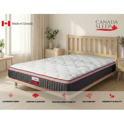 Canada Sleep 13'' Medium Copper Infused Infused Gel Memory Foam Mattress