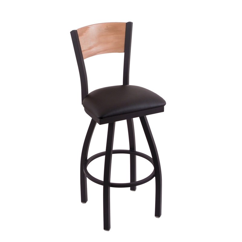 Tabouret de bar pivotant NHL, Vinyle noir, Boston Bruins