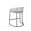 Tabouret de comptoir de 25 po tissé: siège à dossier bas avec coussin rembourré et tabouret à base de métal 25 po: corde pour un look