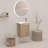 16Inch Wall-Mounted Single Bathroom Vanity With Integrated Resin Basin-1473197325