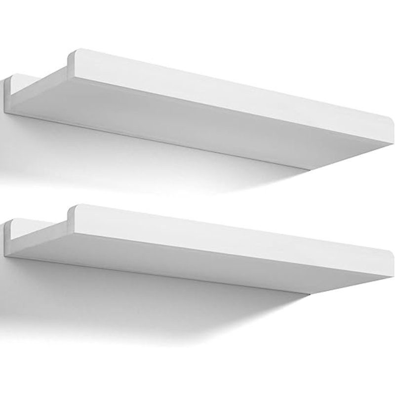 2 tablettes flottantes, Blanc
