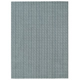 Monroe Wool Geometric Area Rug in Blue
