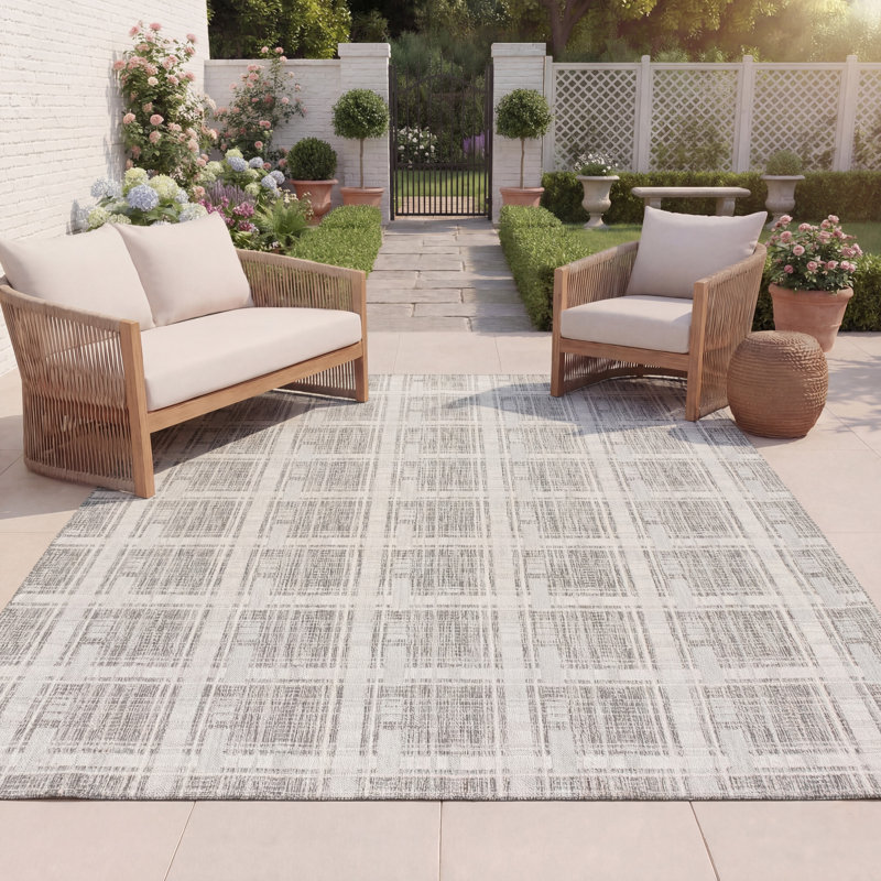 Tapis à motif écossais Chanity Performance, Rectangle 8 pi x 10 pi