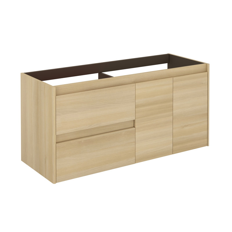 Ambra 47'' W Single Bathroom Vanity Base, Nordic Oak
