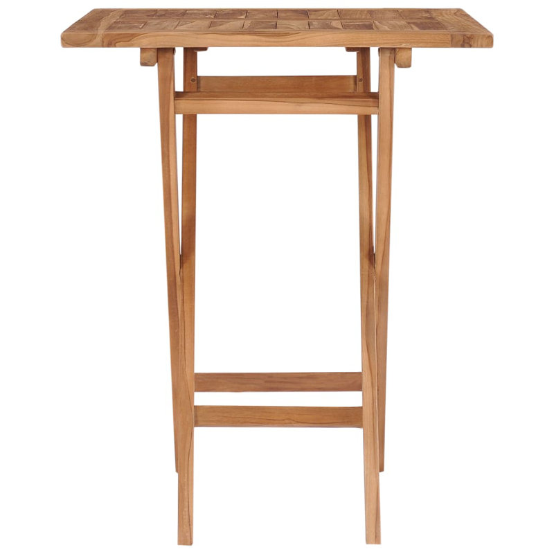 Misty Folding Garden Table Solid Teak Wood, 75cm H x 60cm L x 60cm W