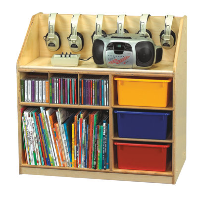 6 Compartment Manufactured Wood Shelving Unit