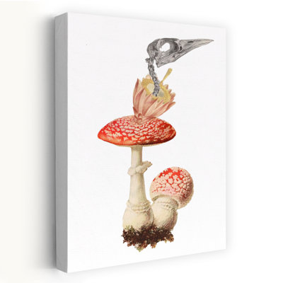 Art champignon surréel, fantaisiste et biologique