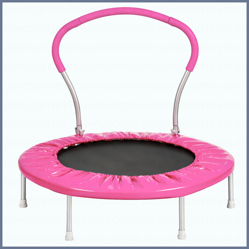 Trampoline 36 "avec poignée (Pi) - métal, Rose