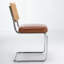 Chaises de salle à manger RetroWeave recouvertes de cuir PU avec pattes en métal-135411783