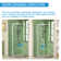 34'' - 34.5'' W x 72'' H Prehung Frameless Shower Door with Clear Glass