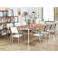 Lothen 8 - Person Eucalyptus Solid Wood Patio Dining Set Rectangular Table with Cushions Included-2056624789