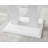 6-Person Rectangular High Gloss Double Pillar Dining Table-1295296503-1295296501