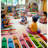 Crayola 5' x 7' Crayon Parade Playroom Area Rug