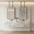 Marbella 1- Black Portrait Ceiling suspended 1 side glass led mirror 24"x48"-123223393
