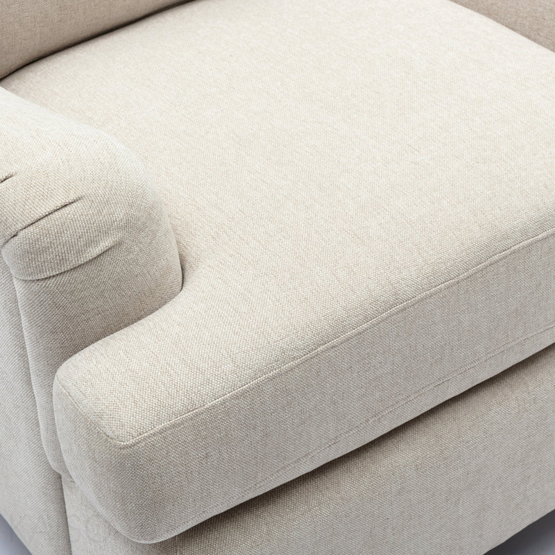Fauteuil d'appoint avec accoudoirs - avoine de mer