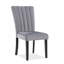 Mobilier de salle à manger 2 pièces en tissu d'ameublement en velours