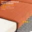 Ensemble de conversation modulaire en rotin 7 pièces avec coussins Lava-150016142