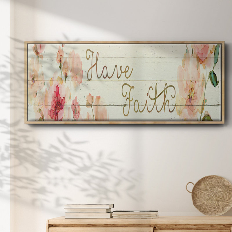 «Have Faith», toile encadrée, H 12 po x l 30 po