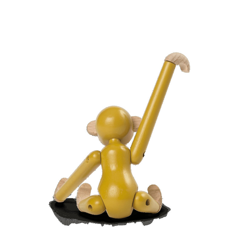 Monkey Animals Decorative Object, Yellow