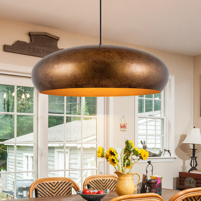 6 - Light Oversized Dome Kitchen Island Pendant