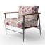 Chaise d'appoint Floral - fauteuil Whisper crème-1448692434