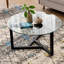 Table basse ronde en verre-1386929141