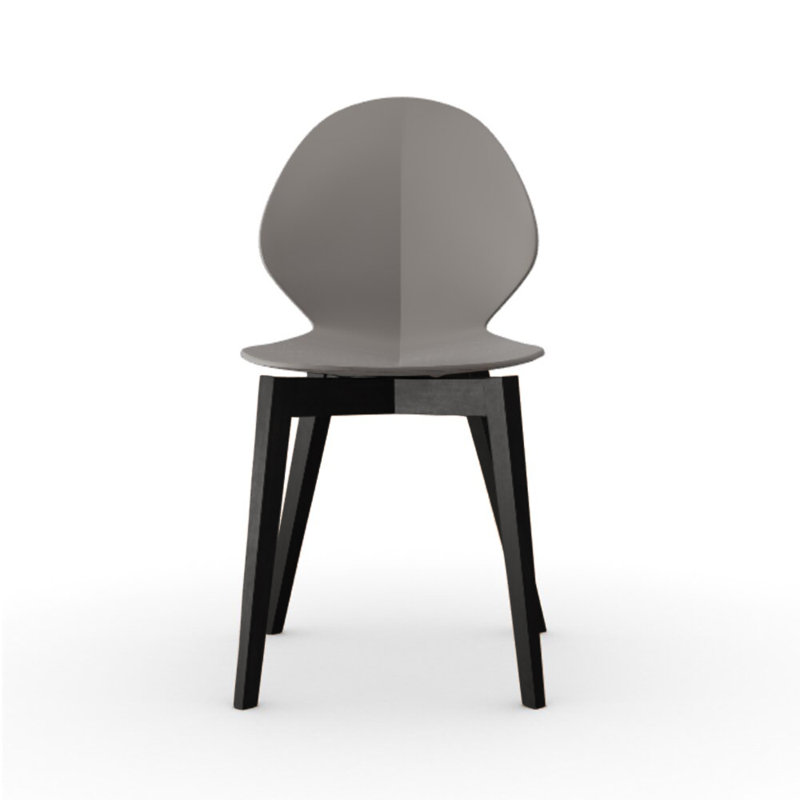 Basil Ergonomic Chair, Bleached Beech, Matte Taupe