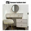 Makeup Vanity with Light mirror,4 drawers,Power Outlet