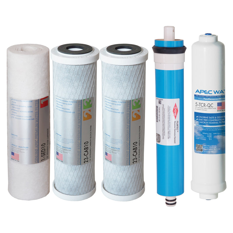 APEC 5-Stage Reverse Osmosis Under Sink Water Filter Set