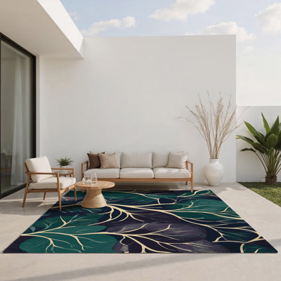 Tapis intérieur et extérieur Moonlit Grove