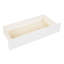 Lit superposé blanc Twintwin avec rangement et rangement de meubles de chambre à coucher stable, conception élégante