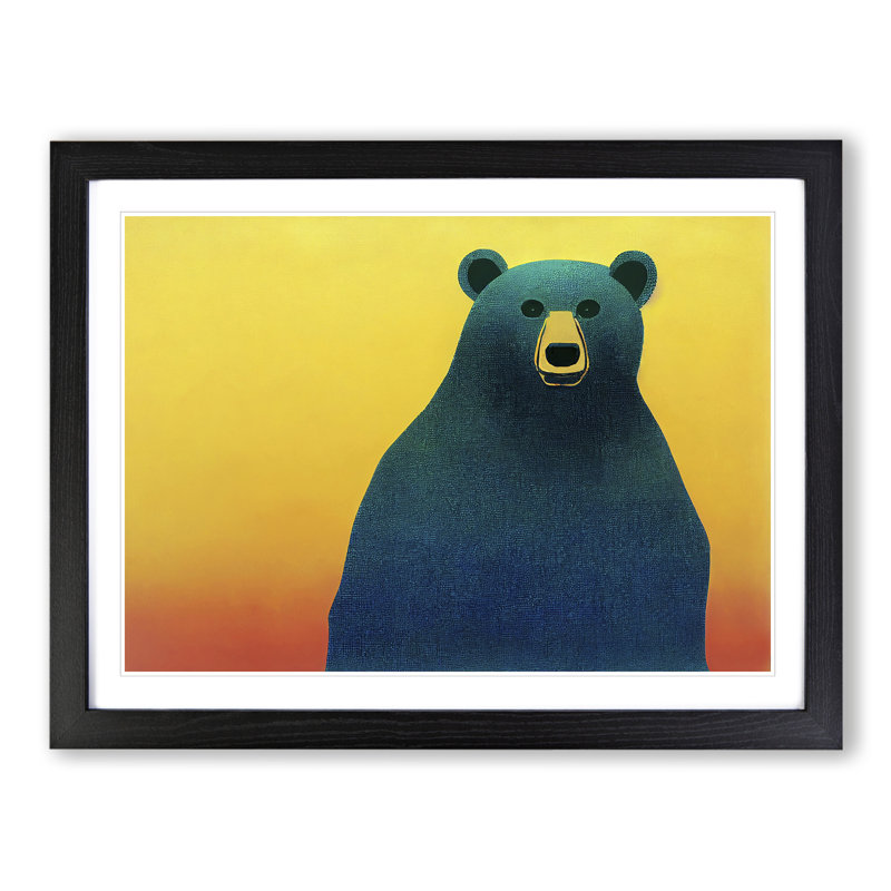 Great Bear - Single Picture Frame Painting, Black, 46cm H x 64cm W x 2cm D