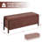 Multifunctional Chenille Storage Bench with Cylindrical Solid Wood Legs-304230506