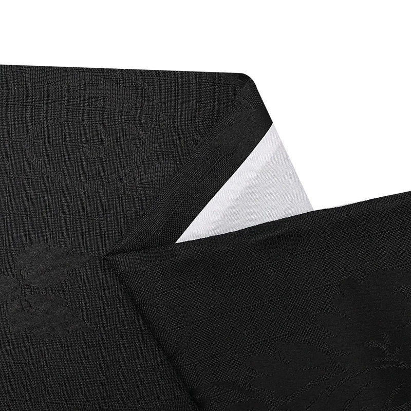Semi Sheer Curtain Panel Pair, 167.64cm Width x 228.60cm Drop, Black