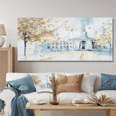 «Trinity College In Dublin II - Cityscapes», impression murale en métal