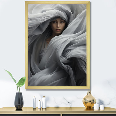 Gris, apaisant, ombres - art mural abstrait