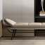Banc rembourré en cuir Luxury Luxury
